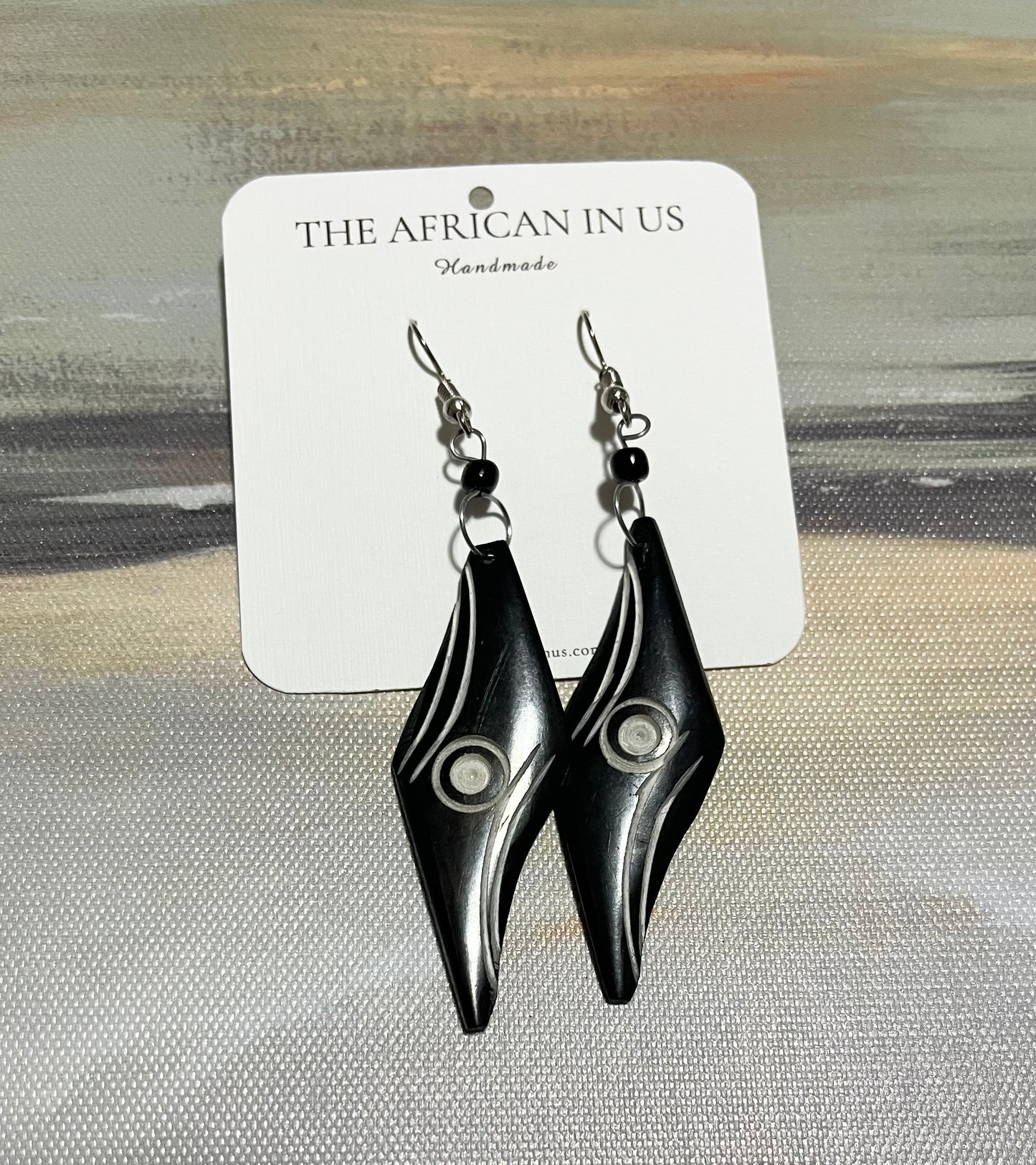 Grouped Brown Ethnic Design Earrings