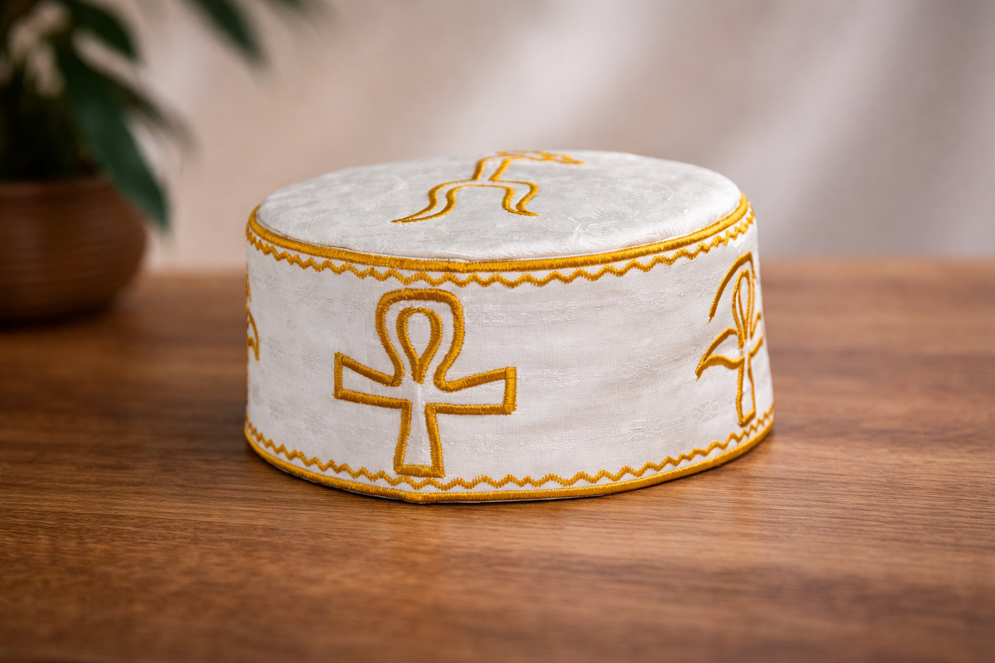 Nigerian Kufi Hat w/ storage box - Black