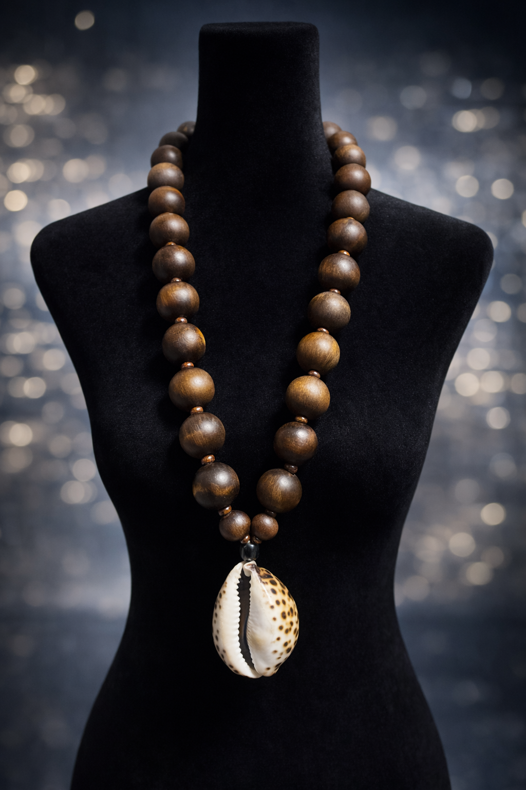 African-Inspired Beaded & Cowrie Shell Necklaces
