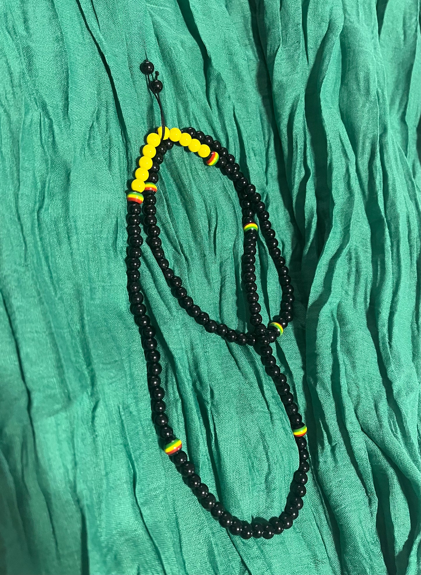 African Flag Beaded Necklace-2