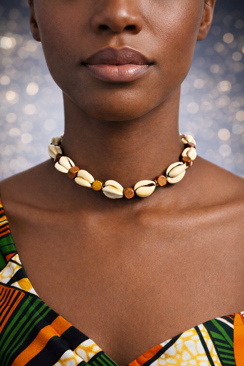 African-Inspired Beaded & Cowrie Shell Necklaces