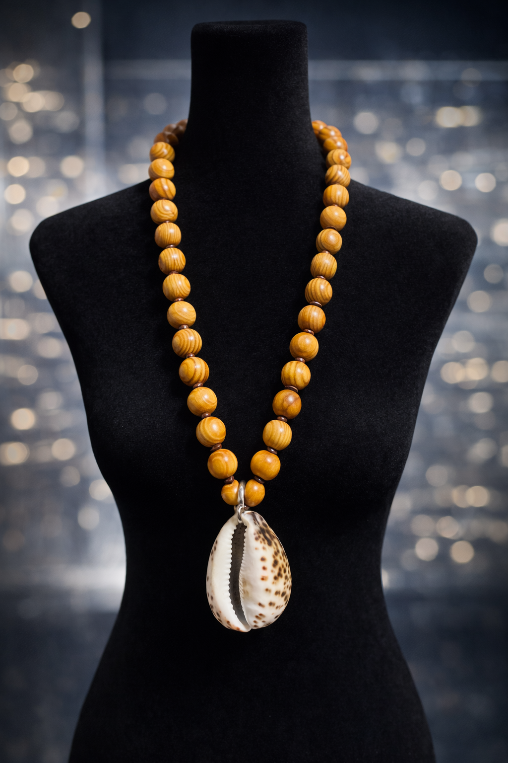 African-Inspired Beaded & Cowrie Shell Necklaces