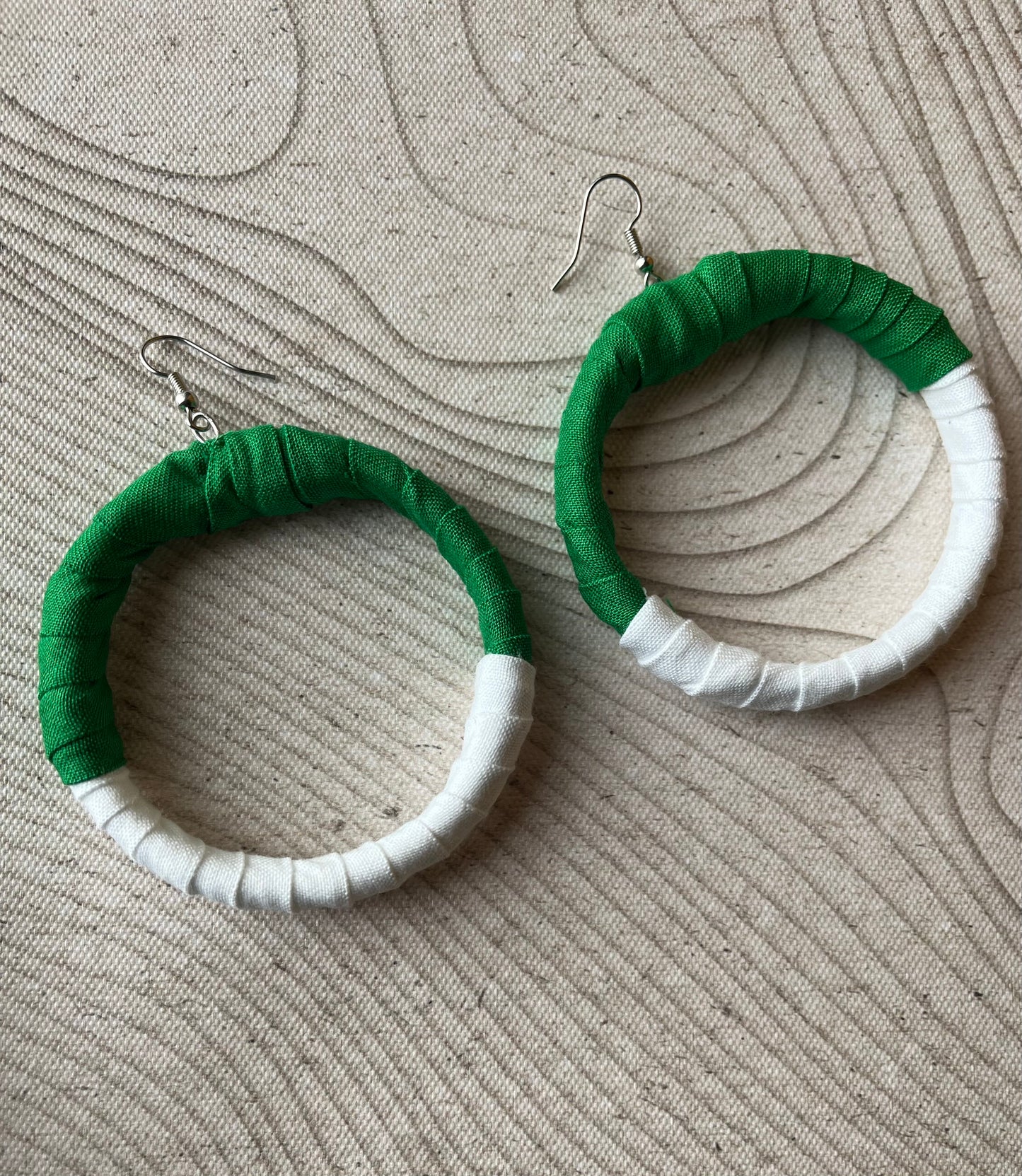 African Flag Earrings - Nigeria