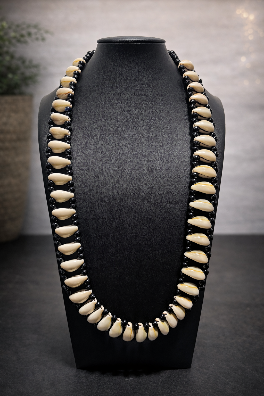 African-Inspired Beaded & Cowrie Shell Necklaces