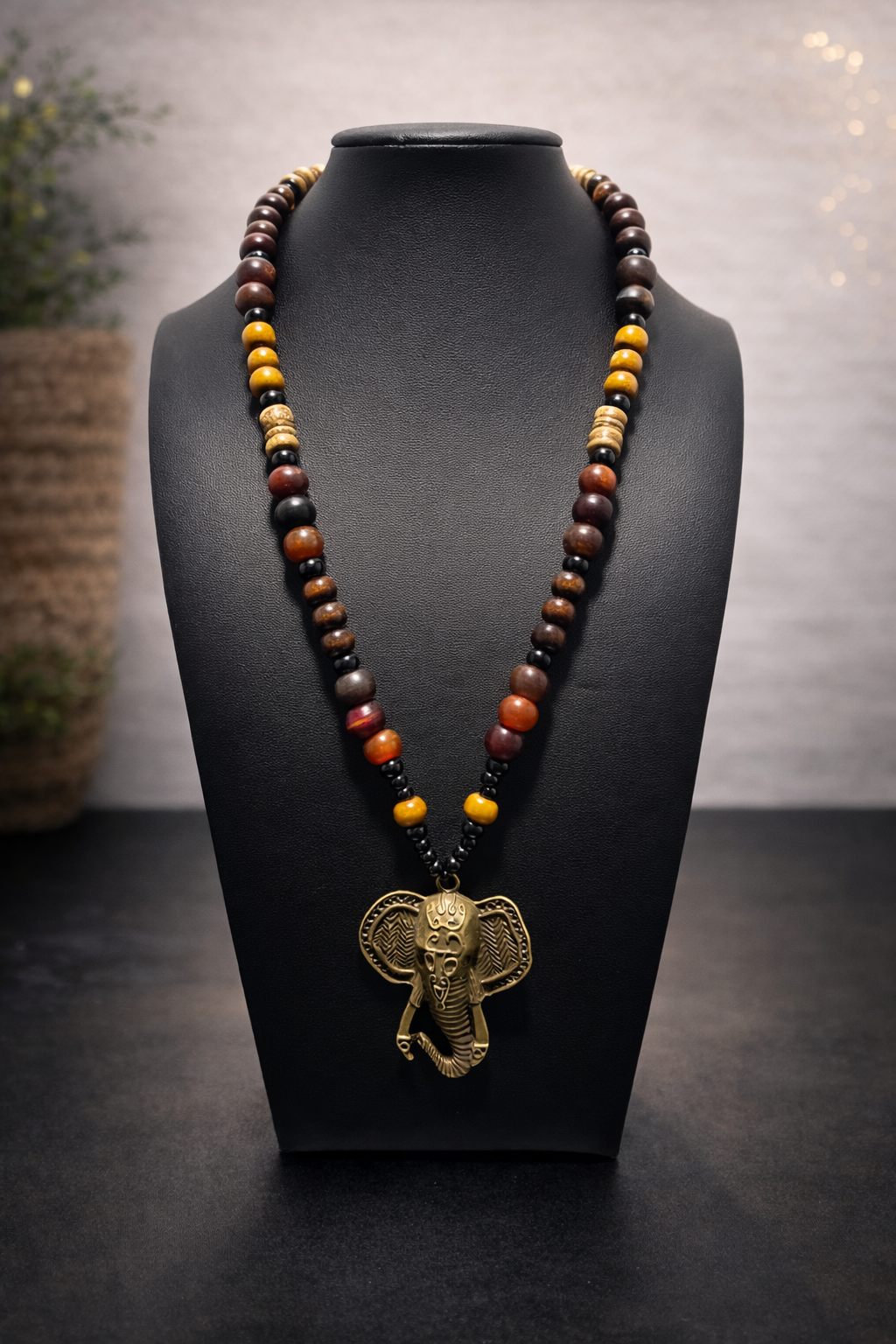 African-Inspired Beaded & Cowrie Shell Necklaces